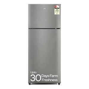 Godrej 223 L 2 Star | AI Powered | 95%+ Food Surface Disinfection | Uniform 360° Cooling | Cool Balance Technology | Inverter Frost Free Double Door Refrigerator (RF EON 244B RI ST GL, Steel Glow)